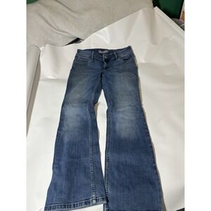 Wrangler Women's 32x30 Shiloh Dark Wash Low Rise Ultimate Riding Stretch Bootcut